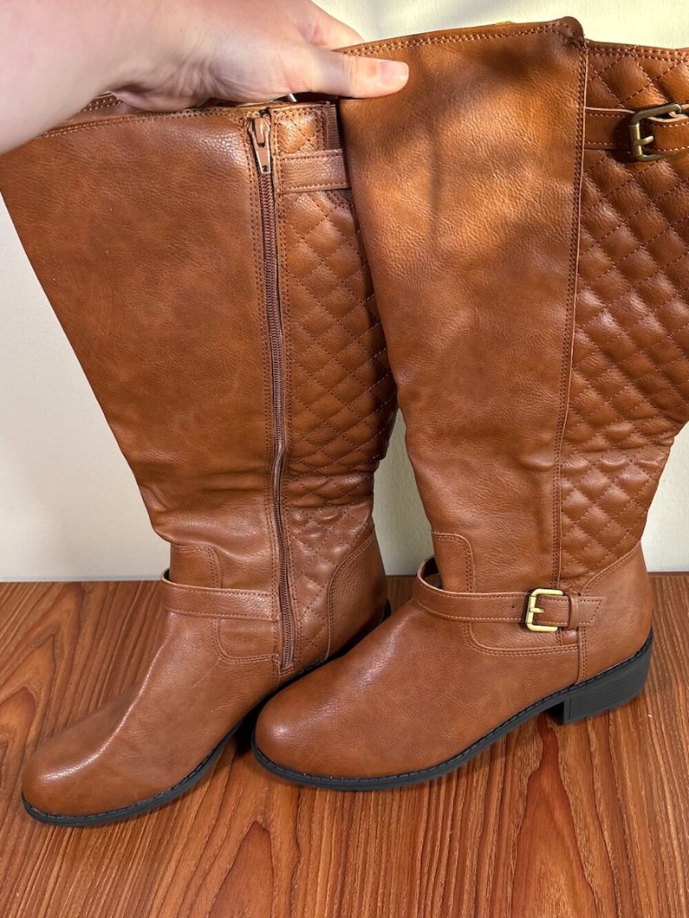 St. John's Bay Wide Calf Brown Riding Boots 11